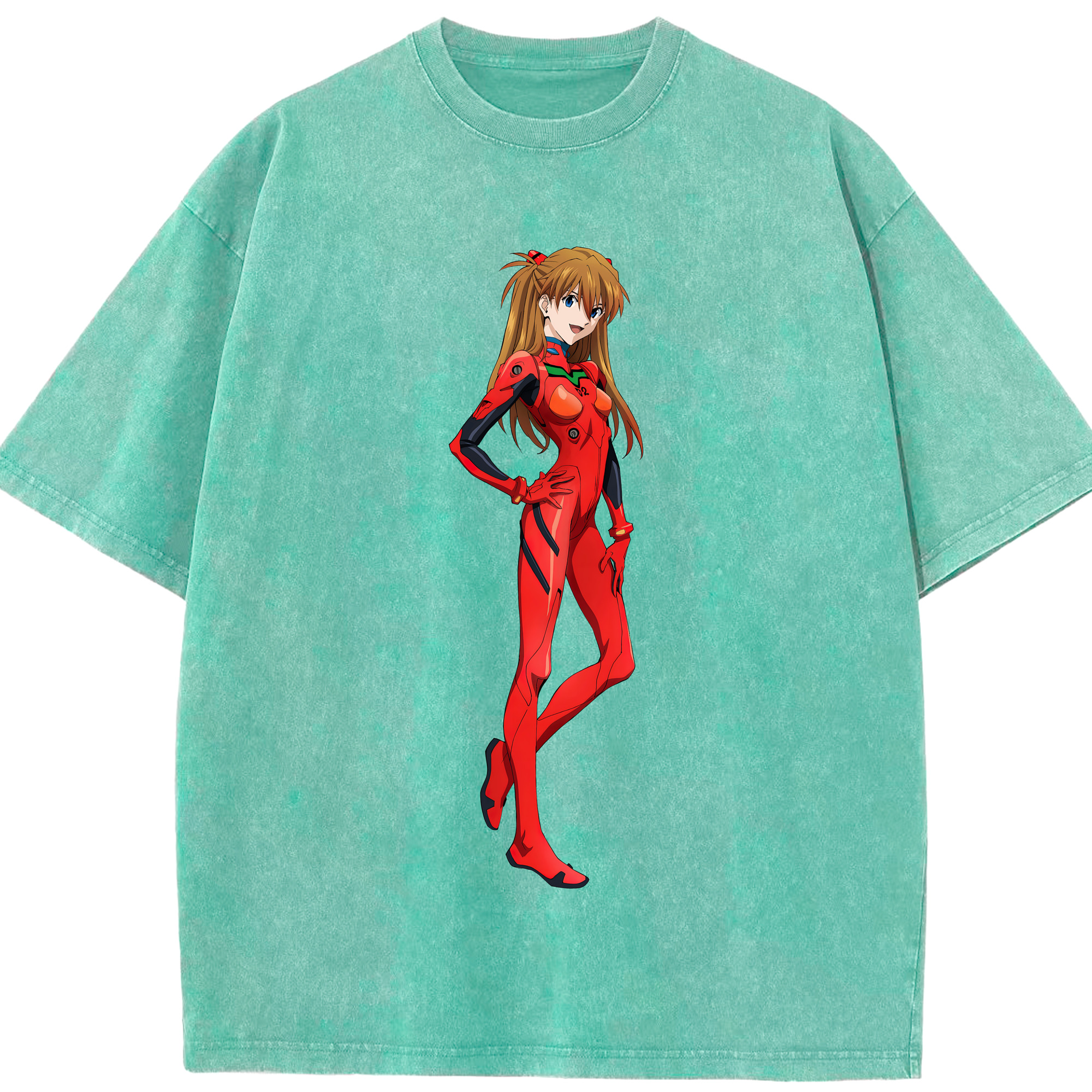 （画像用） EVA 新世紀エヴァンゲリオン 綿100% ヴィンテージ風 半袖Tシャツ（フロントプリント）